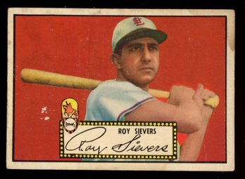 1952 Topps Roy Sievers #64 - Black Back - St. Louis Browns