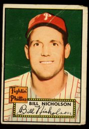 1952 Topps BASEBALL #185 BILL NICHOLSON