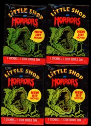 1986 TOPPS LITTLE SHOP OF HORRORS WAX PACKS (4)