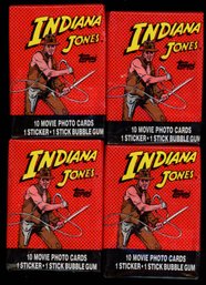 1984 Topps Indiana Jone Trading Card Wax Packs (4)