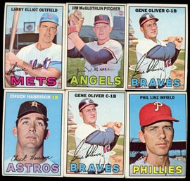 1967 Topps Baseball Lot Of 6