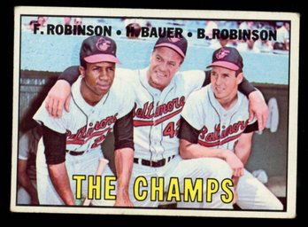 1967 Topps The Champs Robinson Bauer Robinson