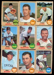 1968 Topps Baseball Lot Of 9
