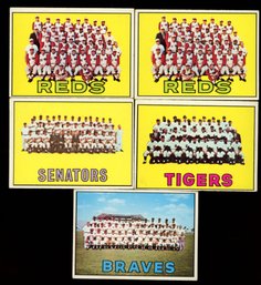 1967 Topps Baseball Team Lot Of 5
