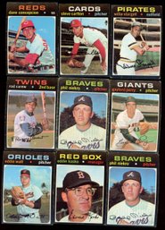 1971 Topps Baseball Lot Of 9