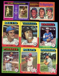 1975 Topps Baseball Lot Of 8