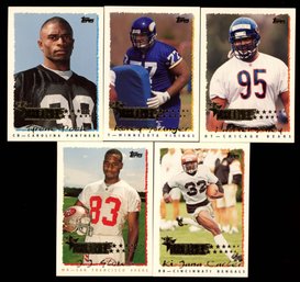 1995 Score Football Rookie Card Lot Of 5