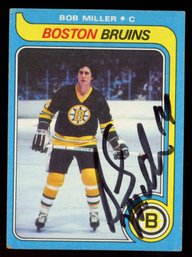 BOB MILLER AUTOGRAPHED 1979 TOPPS CARD