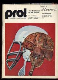 CHARGERS VS. BENGALS GAME PROGRAM 9/30/1973