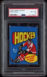 1976 Topps Hockey Wax Pack PSA 6