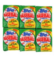 1987 Topps Baseball Wax Packs (6) Bonds Rookie Year
