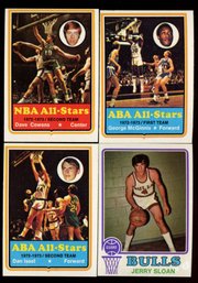 1973 Topps Basketball Lot Of 4 ~ Cowens - Issel - McGinnis - Sloan
