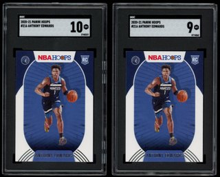 Anthony Edwards Rookie Card Pair SGC Graded