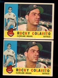 1960 TOPPS RICKY COLAVITO X 2