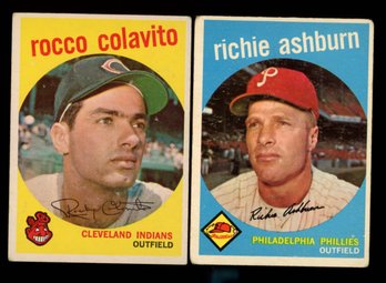 1959 TOPPS COLAVITO & ASHBURN