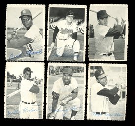 1969 TOPPS DECKLE EDGE LOT OF 6