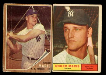 ROGER MARIS LOT OF 2 1961 & 1962
