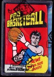 1976 TOPPS BASKETBALL WAX PACK BBCE AUTHENTICATED