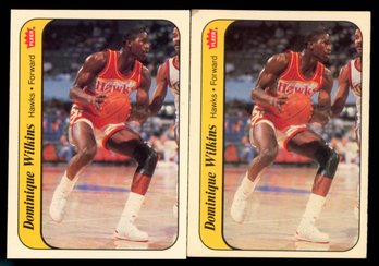 1986 Fleer Dominique Wilkins Rookie Stickers (2)