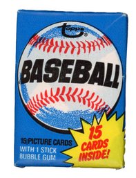 1980 Topps Baseball Pack Unopened ~ Ricky Henderson Rookie Year
