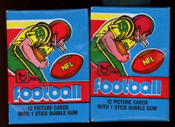 1979 TOPPS FOOTBALL WAX PACKS (2) Factory Sealed