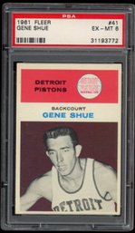 1961 FLEER BASKETBALL #41 GENE SHULE PSA 6