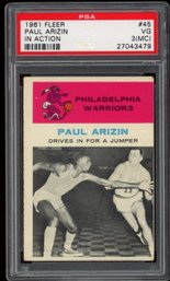 1961 FLEER BASKETBALL #45 PAUL ARIZIN IA PSA 3 (MC)