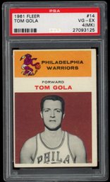 1961 FLEER BASKETBALL #14 TOM GOLA PSA  4 (MK)