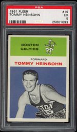 1961 FLEER BASKETBALL #19 TOMMY HEINSHOHN PSA 5