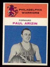 1961 FLEER BASKETBALL #2 PAUL ARIZIN