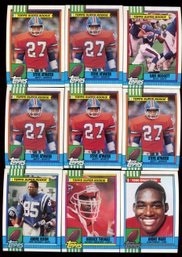 1990 TOPPS FOOTBALL ROOKIE LOT OF 9