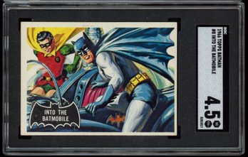 1966 TOPPS BATMAN #8 INTO THE BATMOBILE SGC 4.5