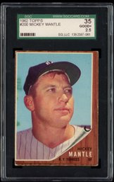 1962 Topps #200 Micky Mantle SGC 2.5
