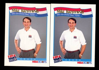 1991 NBA HOOPS MIKE KRZYZEWSKI OLYMPICS ROOKIE CARD (2)