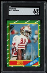 1986 Topps Jerry Rice Rookie SGC 6