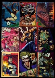 Marvel & Wizard Card Lot Of 9