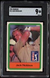 1981 Donruss Golf #13 Jack Nicklaus Rookie Card SGC 9 MINT