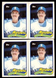 1989 TOPPS TRADED RANDY JOHNSON ROOKIE LOT OF 4