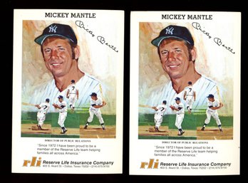 Micky Mantle Promo Oversized Cards