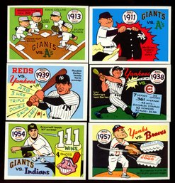 1970 Fleer Laughlin World Series LOT OF 6 NM