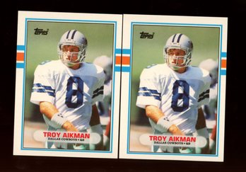 1989 TOPPS TRADED TROY AIKMAN ROOKIES