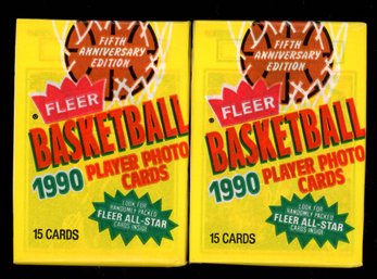 1990 FLEER BASKETBALL PACKS FACTORY SEALED