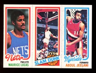 1980 Topps Basketball Jeelani / Erving / Lucas NM