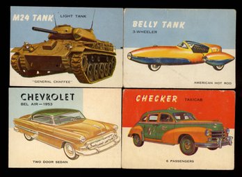 1954 Topps World On Wheels Trading Cards