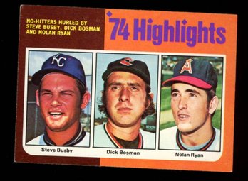 1975 Topps 74' Highlights Nolan Ryan