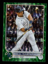 2022 TOPPS SERIES ONE MIGUEL CABRERA GREEN #'D /499