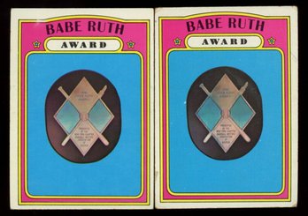 1972 TOPPS BABE RUTH AWARD