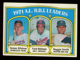 1972 Topps Baseball RBI LEADERS KILLEBREW / ROBINSON / SMITH