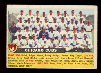 1956 Topps Baseball #11 CHICAGO CUBS TC