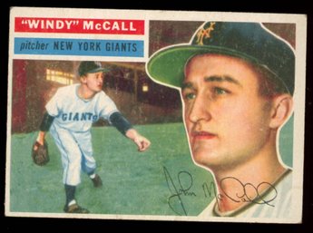 1956 Topps Baseball #44 Windy McCall